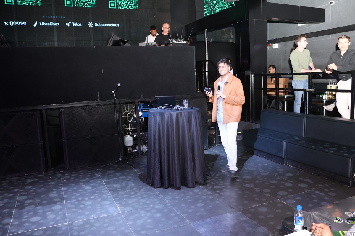 Speaker presenting on stage