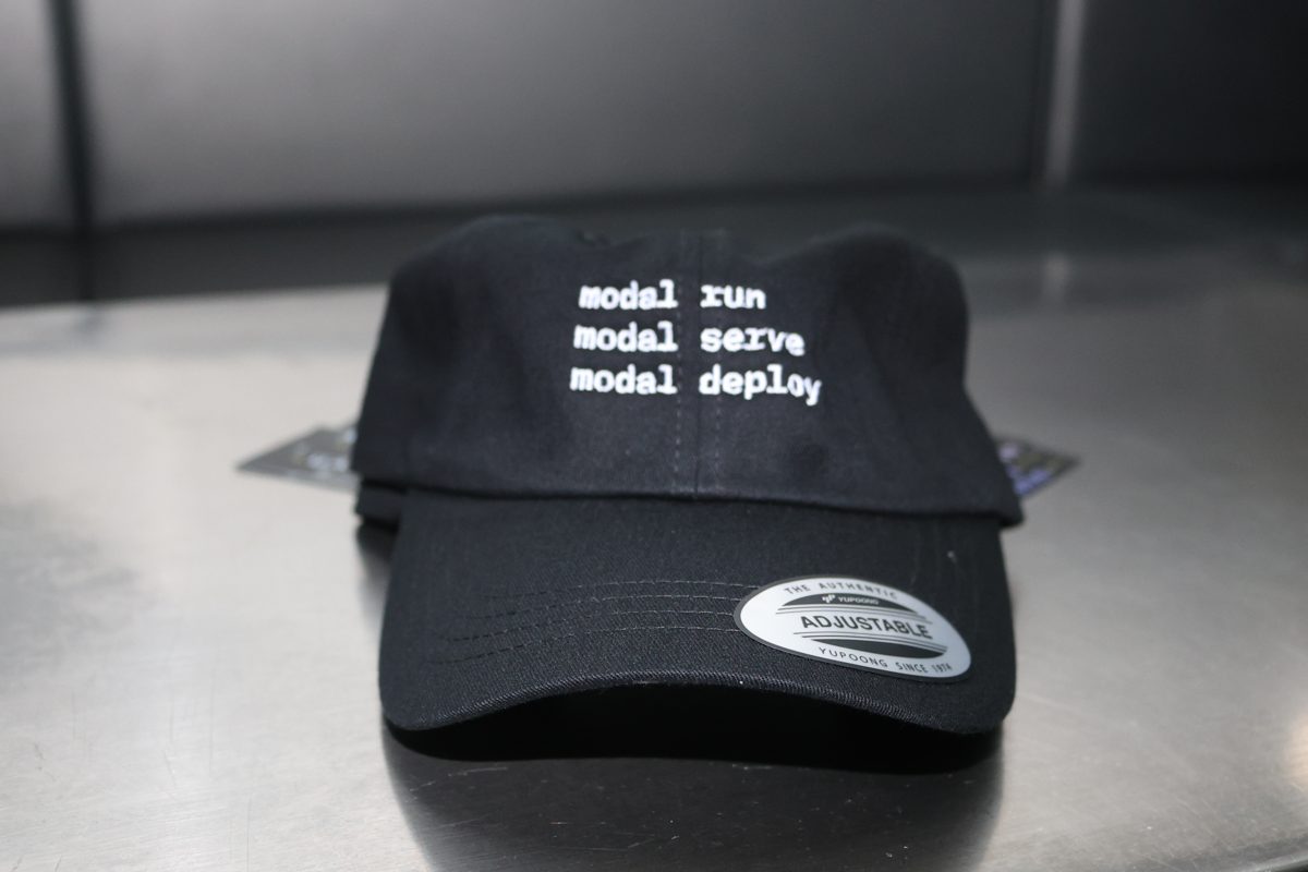 Modal cap on a table