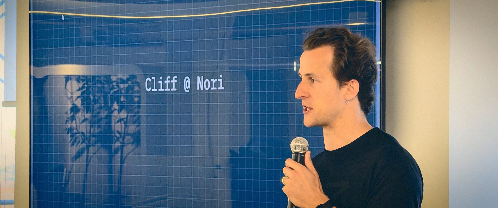 Cliff from Nori presenting